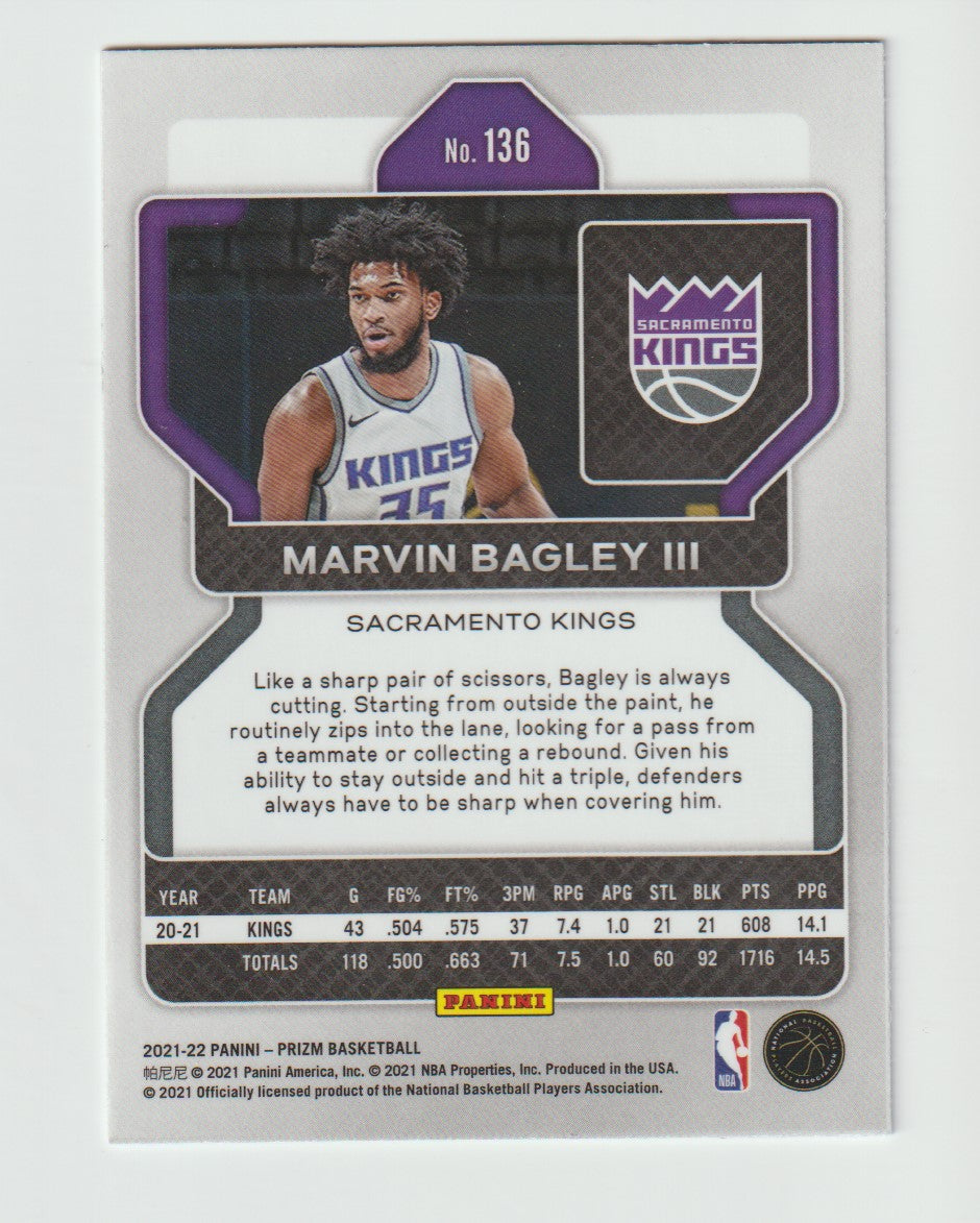 136 Marvin Bagley III - Sacramento Kings