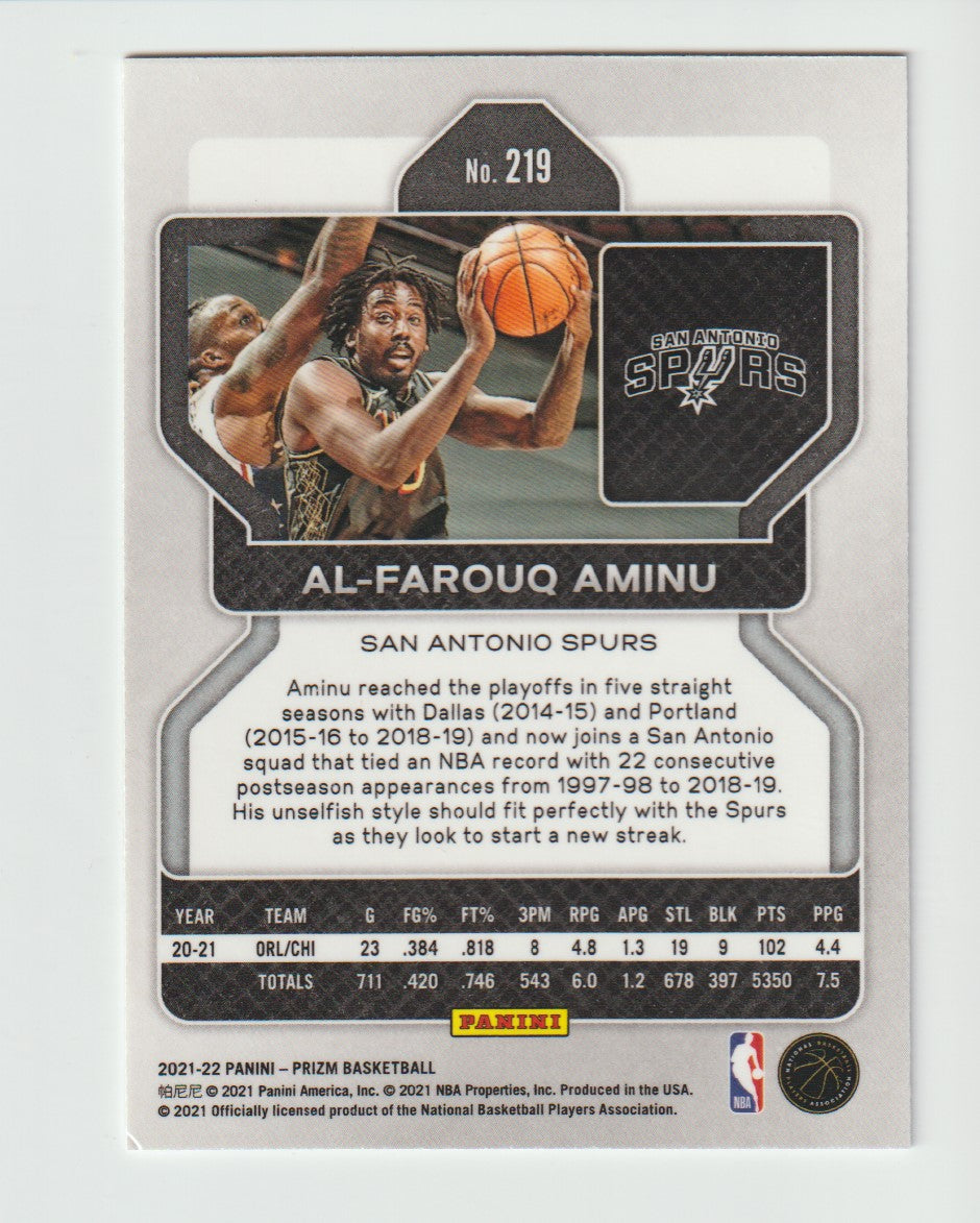 219 Al-Farouq Aminu - San Antonio Spurs