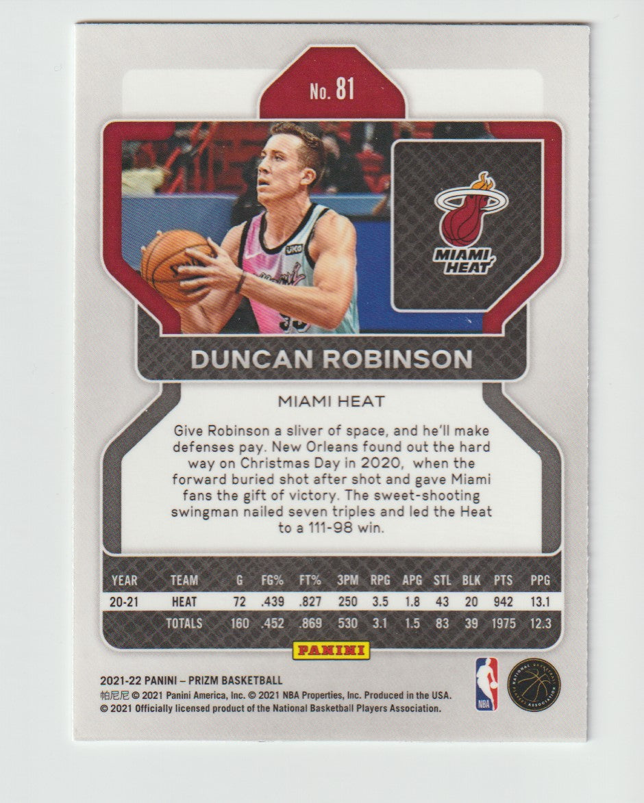 081 Duncan Robinson - Miami Heat
