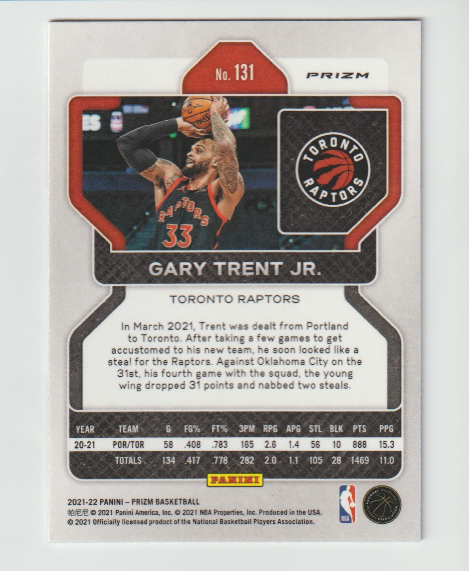 131 Gary Trent Jr. - Toronto Raptors Red White Blue Prizm