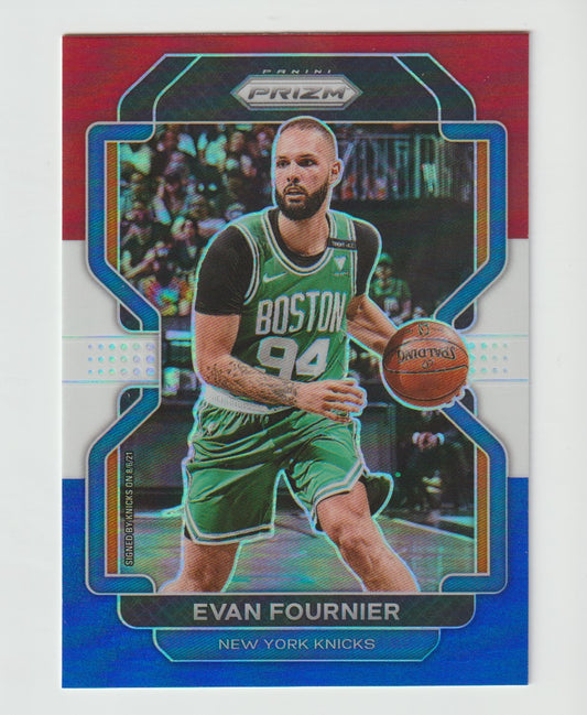 153 Evan Fournier - New York Knicks Red White Blue Prizm