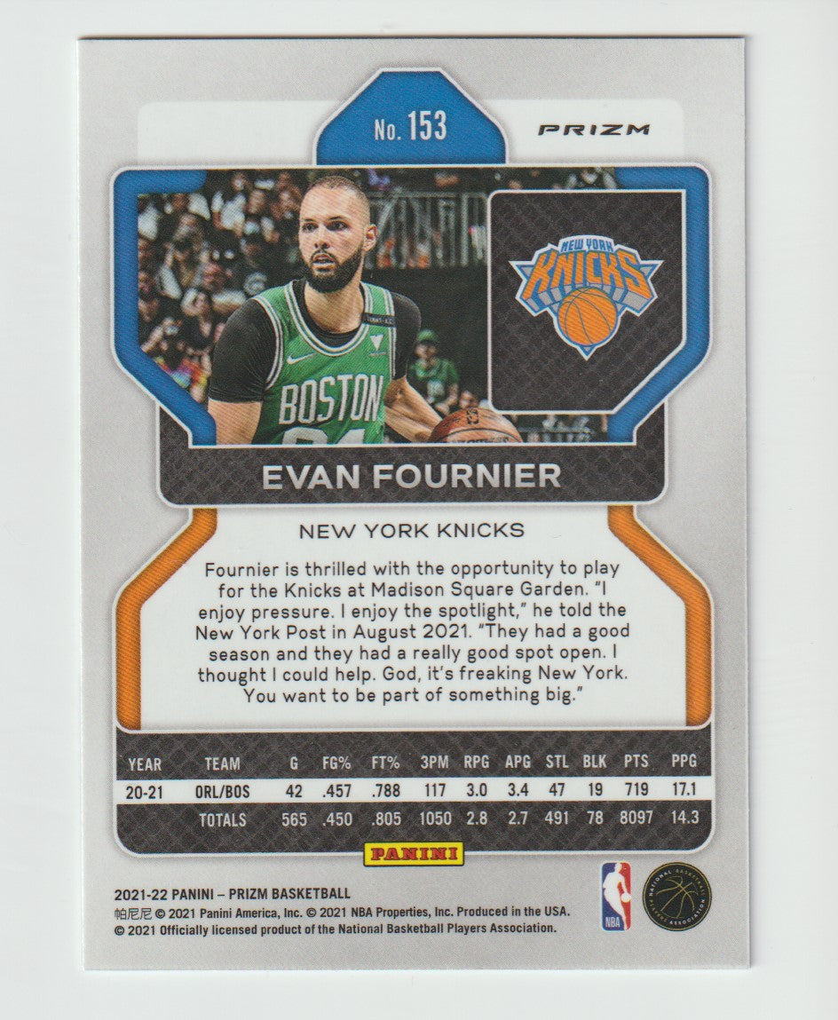 153 Evan Fournier - New York Knicks Red White Blue Prizm