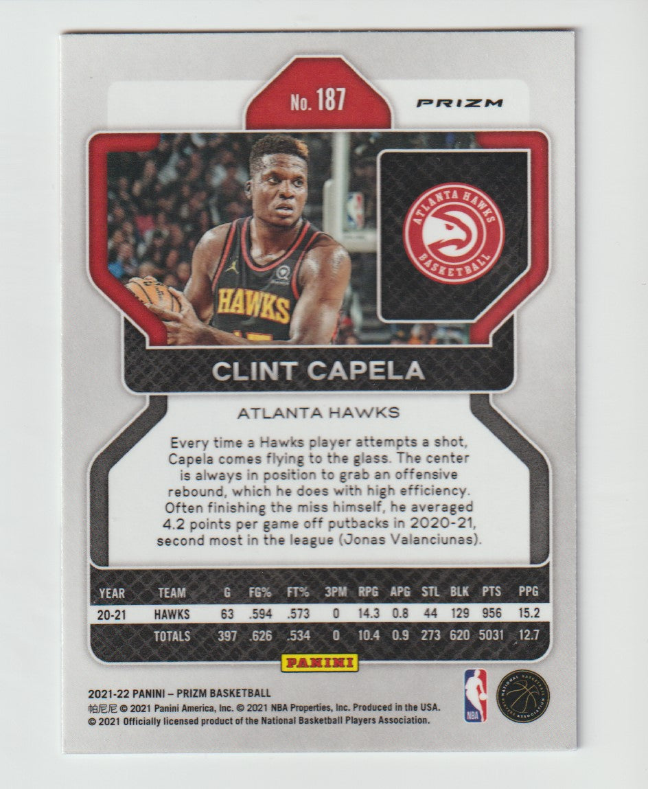 187 Clint Capela - Atlanta Hawks Red White Blue Prizm