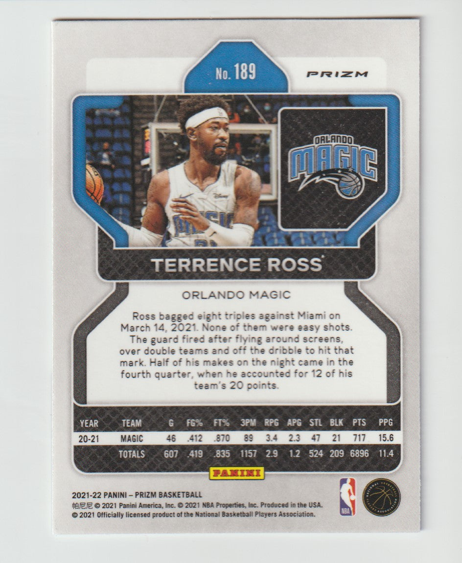 189 Terrence Ross - Orlando Magic Red White Blue Prizm
