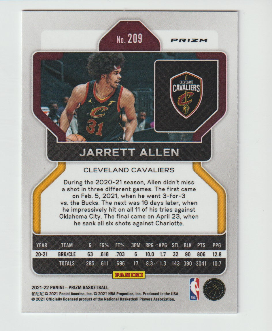 209 Jarrett Allen - Cleveland Cavaliers Red White Blue Prizm