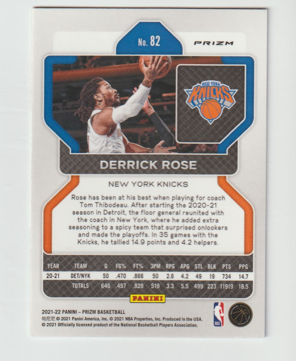 082 Derrick Rose - New York Knicks Red White Blue Prizm