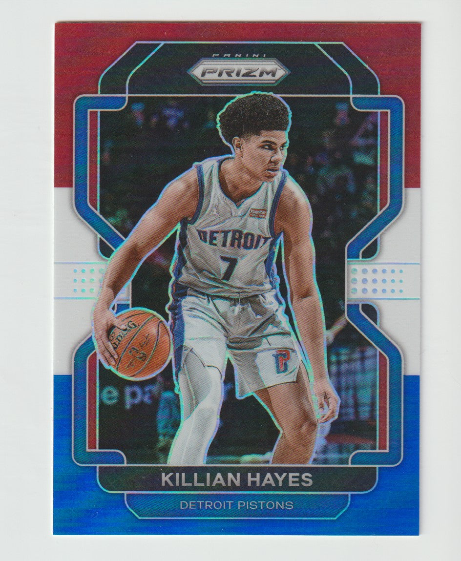 101 Killian Hayes - Detroit Pistons Red White Blue Prizm