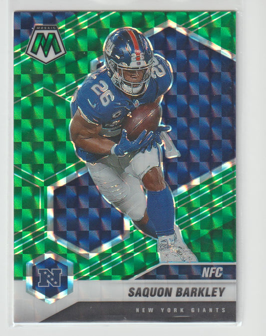 211 Saquon Barkley - New York Giants Green Parallel