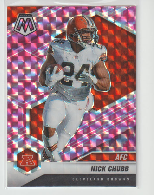 231 Nick Chubb - Cleveland Browns Camo Pink Parallel