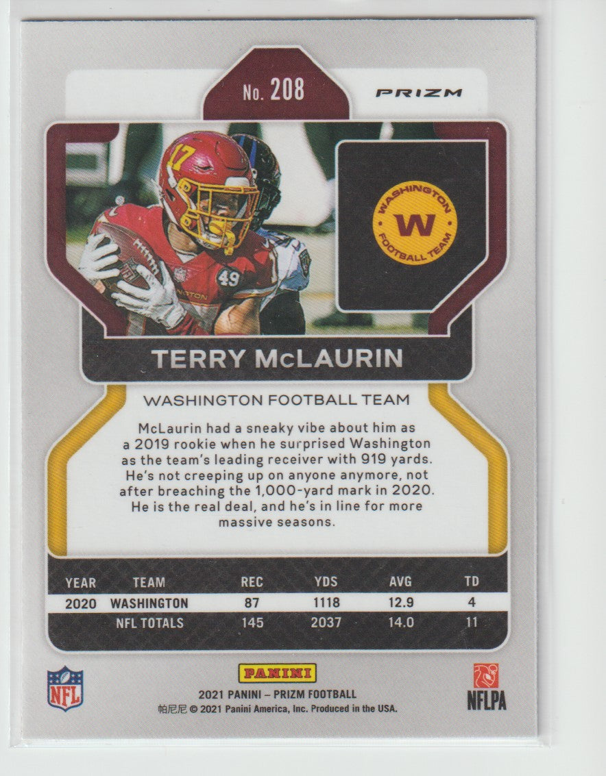 208 Terry McLaurin - Washington Football Team Red White Blue