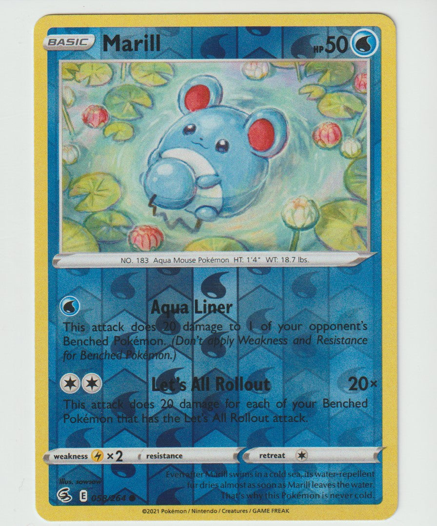 058/264 Marill Common Reverse Holo
