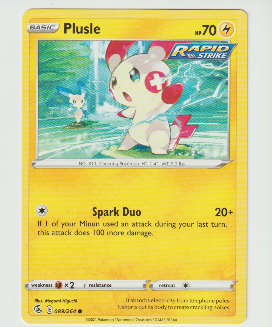 089/264 Rapid Strike Plusle Common