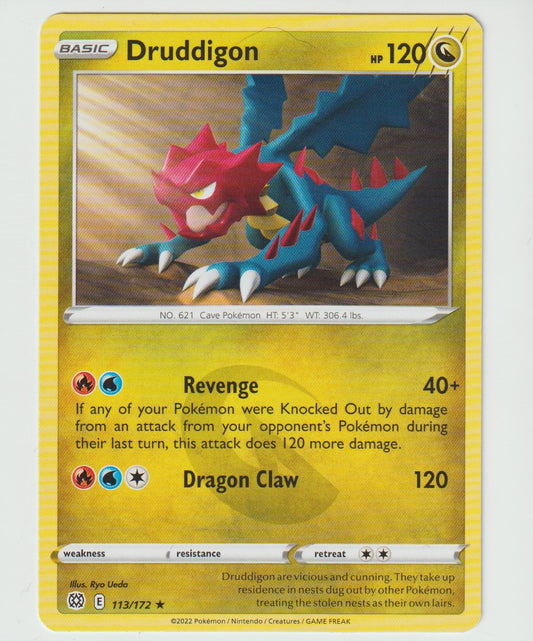 113/172 Druddigon Rare