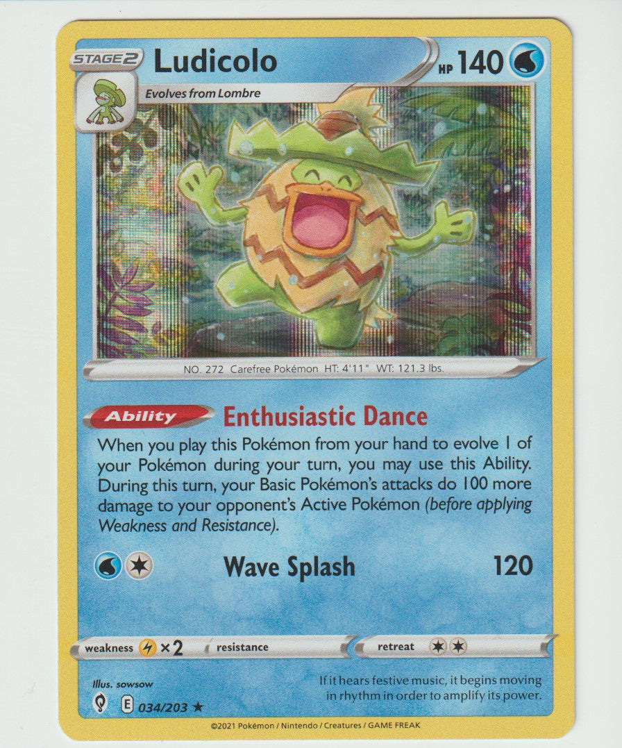 034/203 Ludicolo Holo Rare