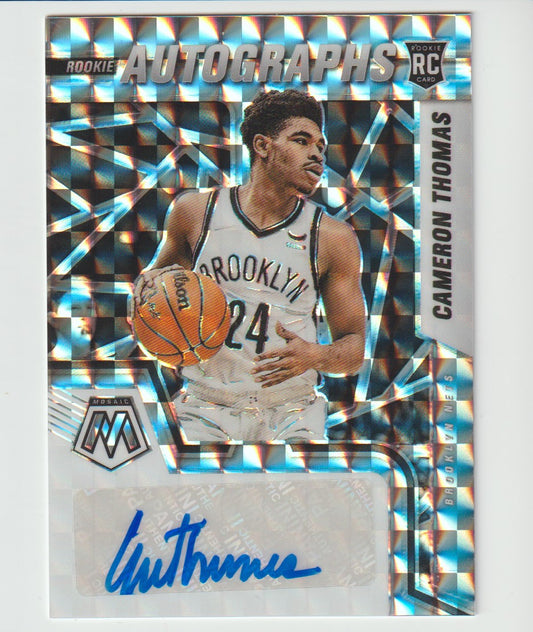 RAM-CMT Cameron Thomas - Brooklyn Nets Rookie Autograph Mosaic