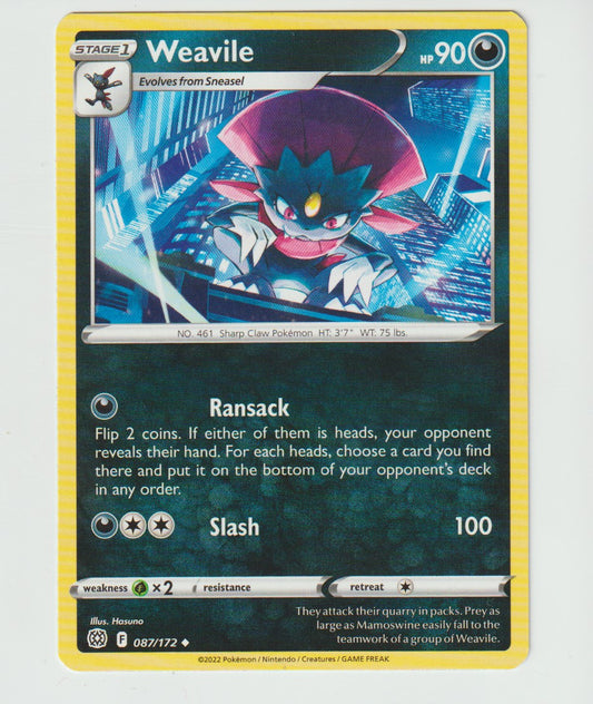 087/172 Weavile Uncommon