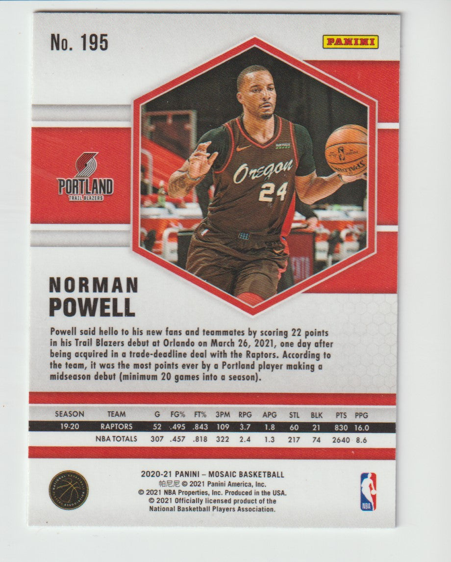 195 Norman Powell - Portland Trail Blazers