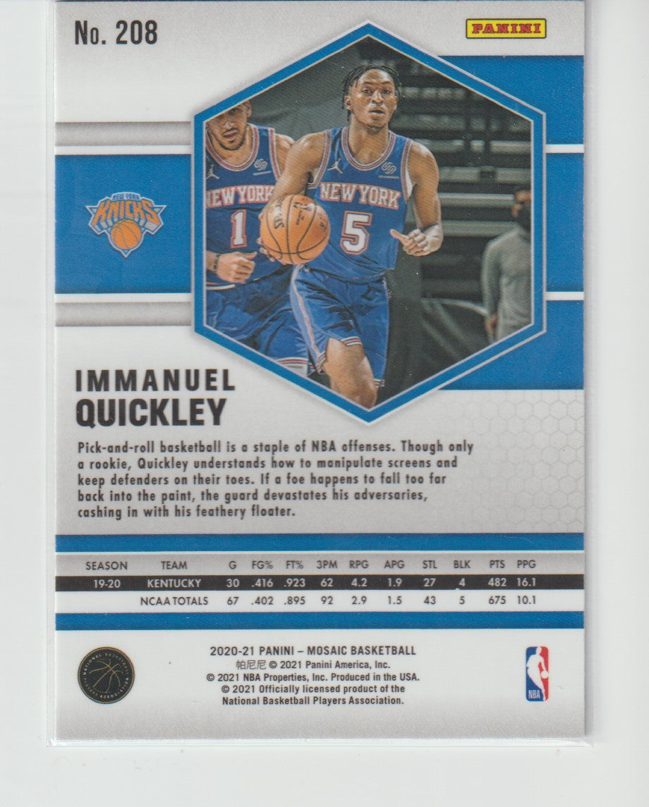 208 Immanuel Quickley - New York Knicks