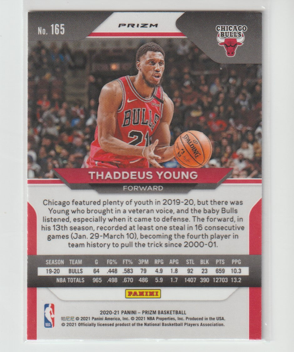 165 Thaddeus Young - Chicago Bulls Silver Prizm