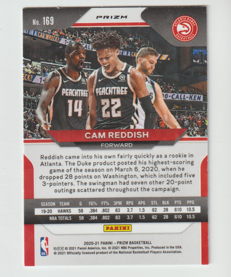 169 Cam Reddish - Atlanta Hawks Silver Prizm