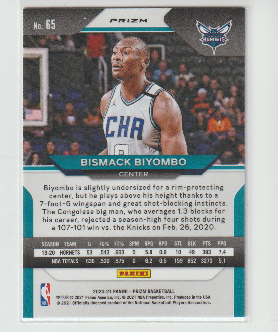 065 Bismack Biyombo - Charlotte Hornets Silver Prizm