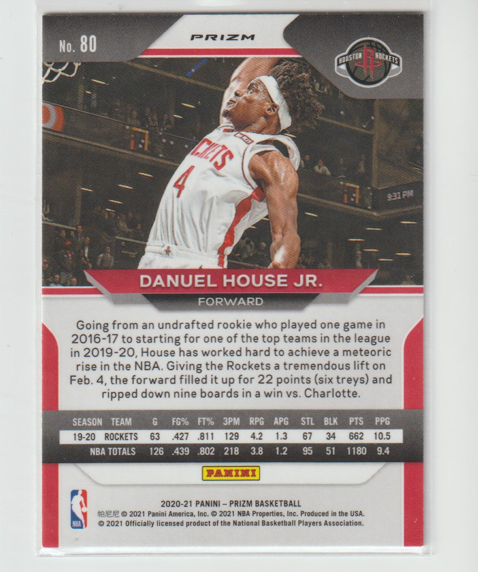 080 Danuel House Jr. - Houston Rockets Silver Prizm