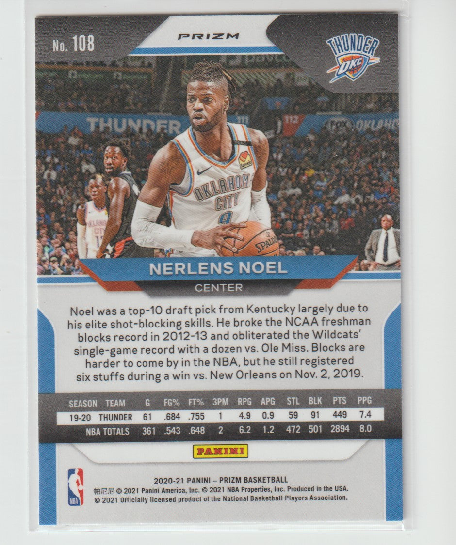108 Nerlens Noel - Oklahoma City Thunder Silver Prizm