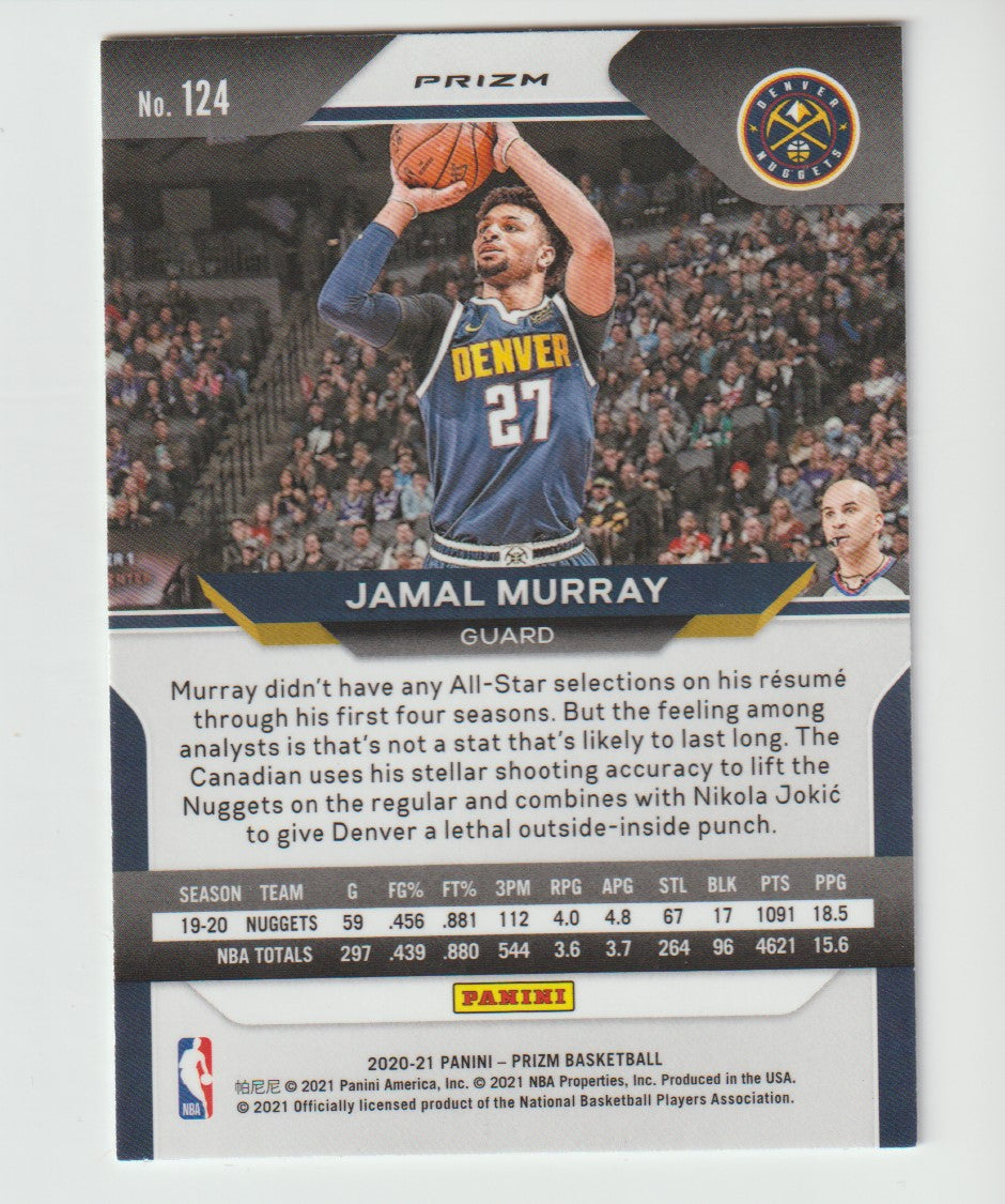 124 Jamal Murray - Denver Nuggets Silver Prizm