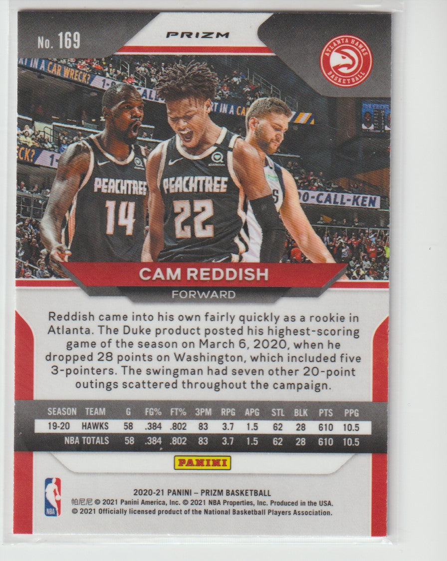 169 Cam Reddish - Atlanta Hawks Red White Blue Prizm