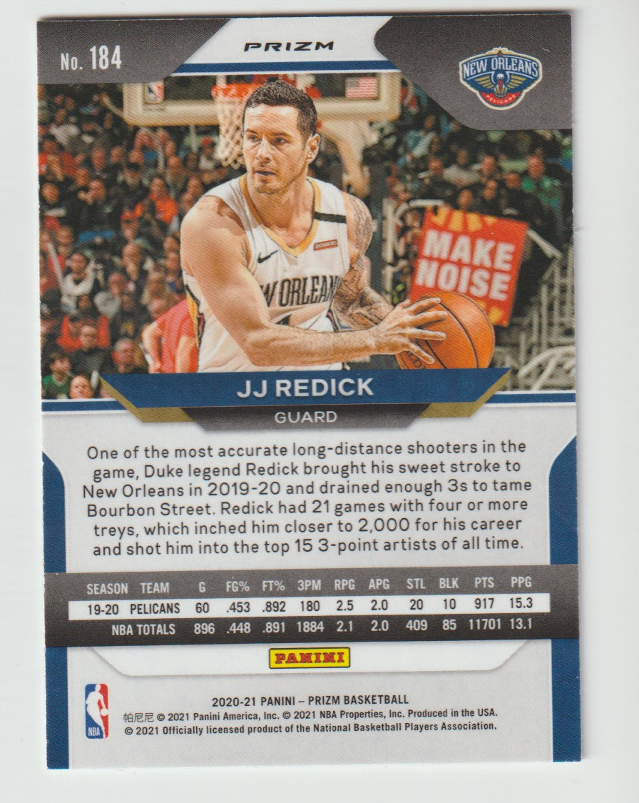 184 JJ Redick - New Orleans Pelicans Red White Blue Prizm