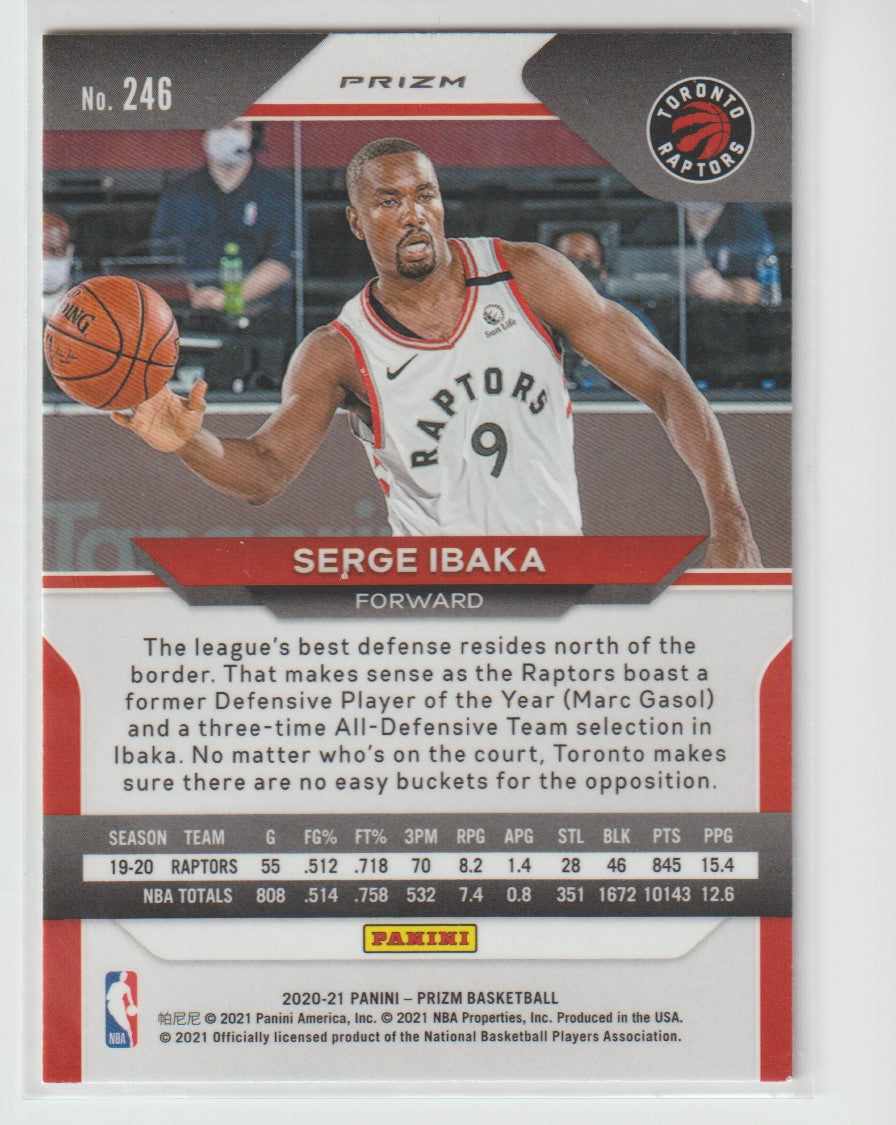 246 Serge Ibaka - Toronto Raptors Silver Prizm
