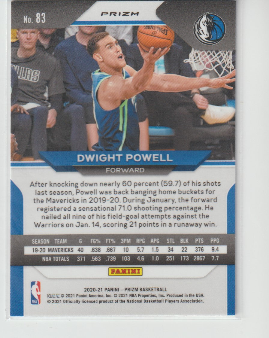 083 Dwight Powell - Dallas Mavericks Red White Blue Prizm