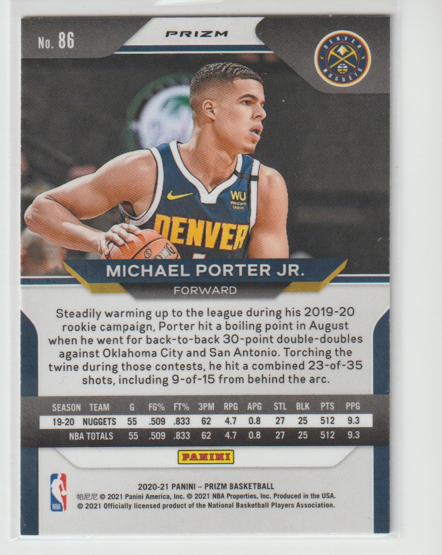 086 Michael Porter Jr. - Denver Nuggets Red White Blue Prizm