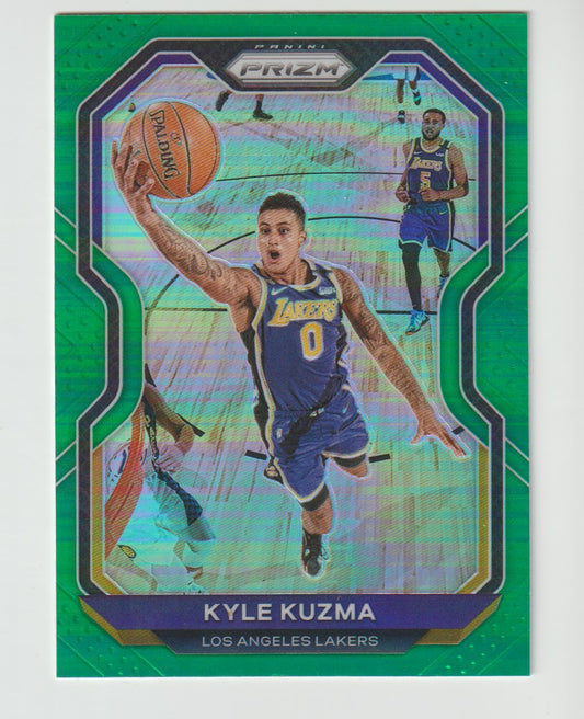 244 Kyle Kuzma - Los Angeles Lakers Green Prizm