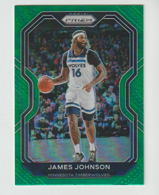 247 James Johnson - Minnesota Timberwolves Green Prizm