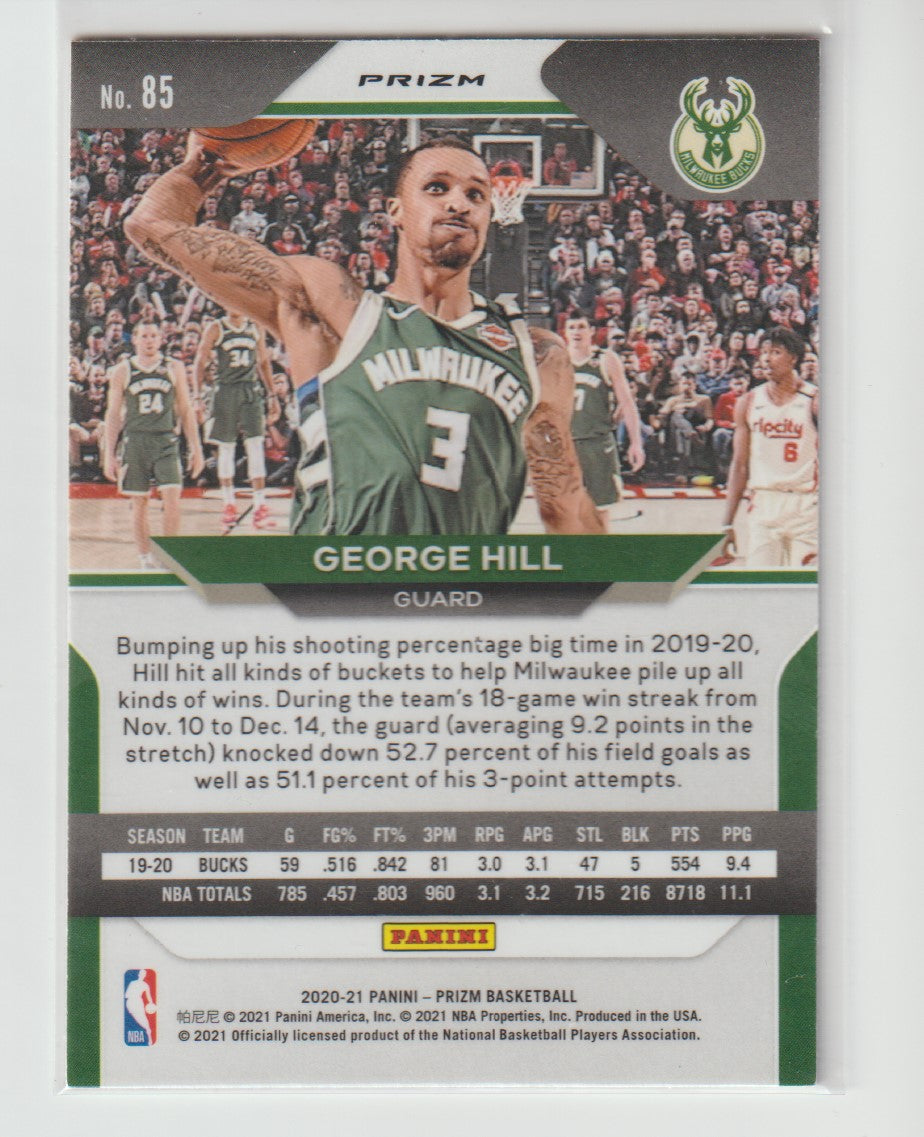 085 George Hill - Milwaukee Bucks Red Ice Prizm