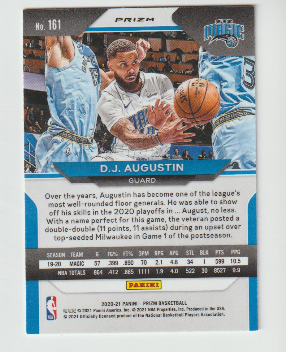 161 D.J. Augustin - Orlando Magic Red Ice Prizm