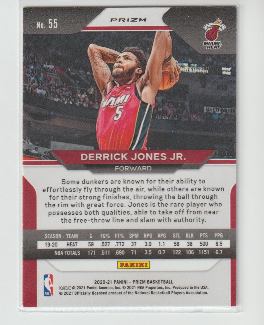 055 Derrick Jones Jr. - Miami Heat Green Prizm