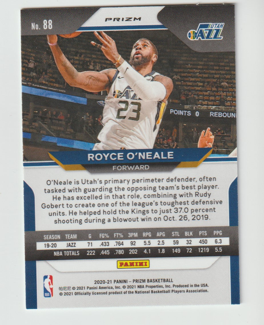 088 Royce O'Neale - Utah Jazz Green Prizm