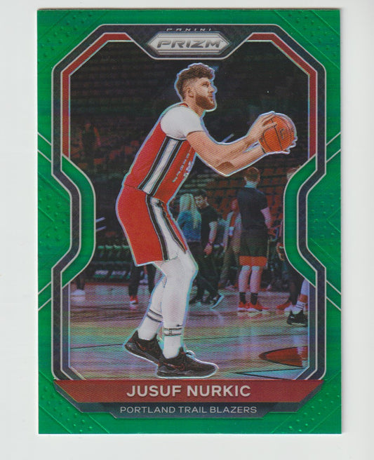 091 Jusuf Nurkic - Portland Trail Blazers Green Prizm