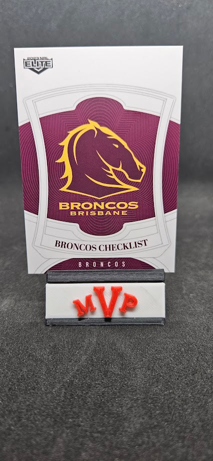 001 BRONCOS CHECKLIST - Brisbane Broncos