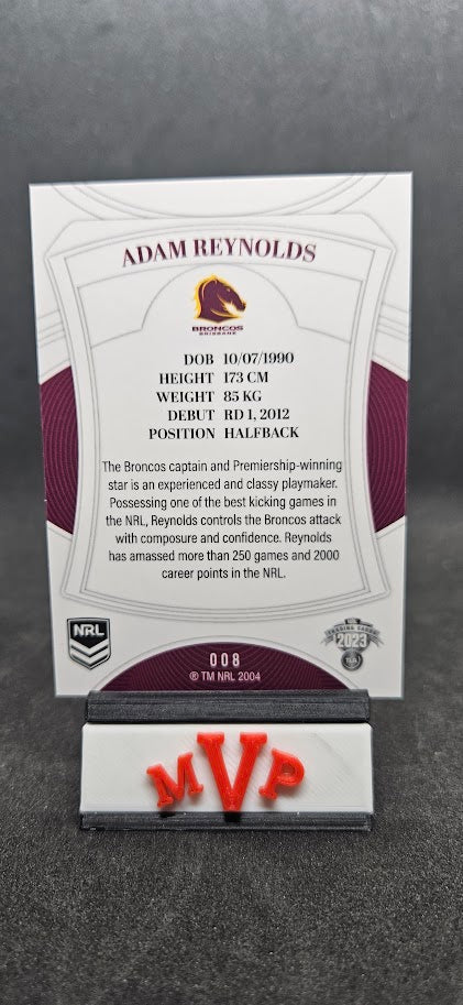 008 ADAM REYNOLDS - Brisbane Broncos