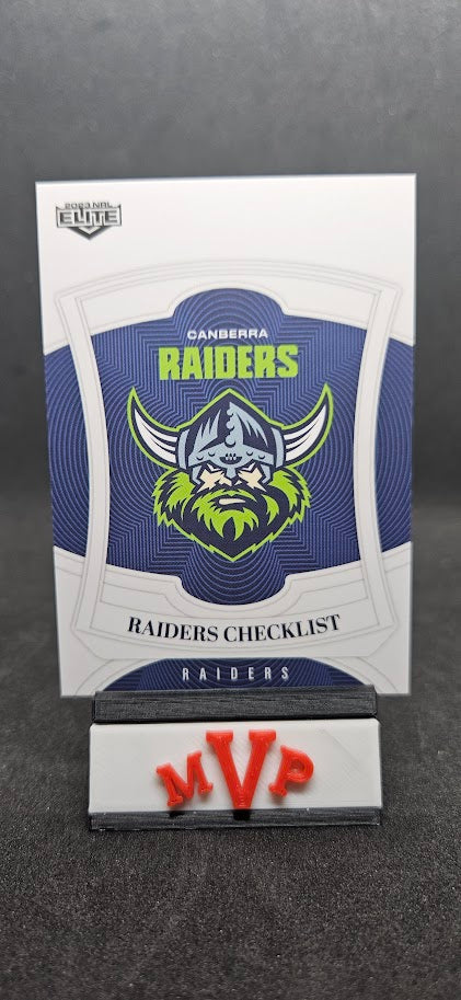 010 RAIDERS CHECKLIST - Canberra Raiders