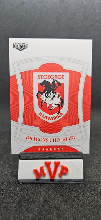 118 DRAGONS CHECKLIST -  St George Illawarra Dragons