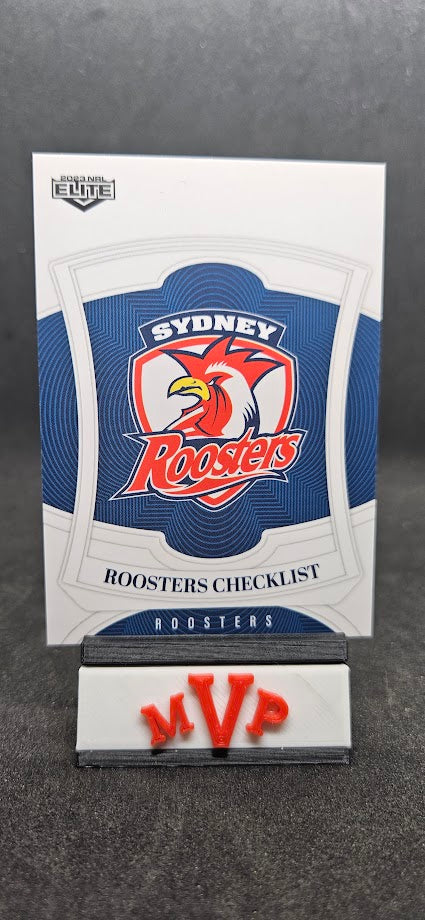 127 ROOSTERS CHECKLIST - Sydney Roosters