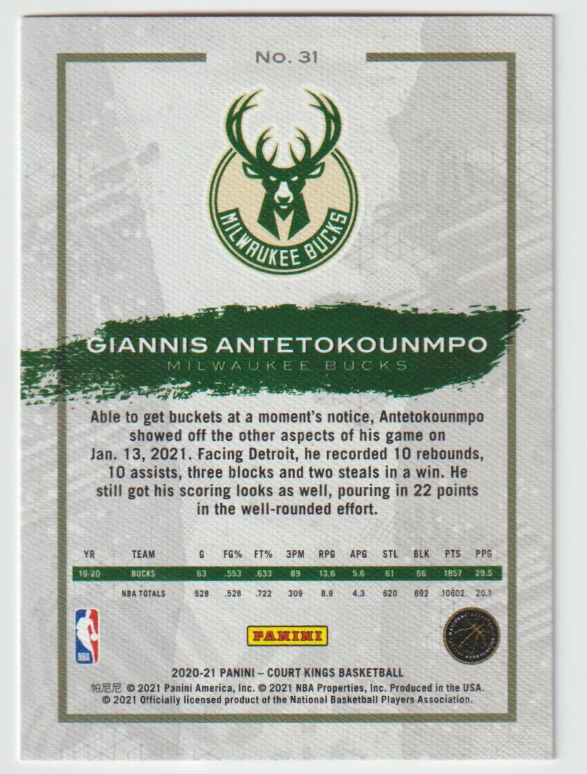 031 Giannis Antetokounmpo - Milwaukee Bucks