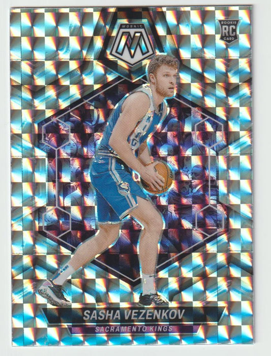 236 Sasha Vezenkov, Sacramento Kings Mosaic Prizm