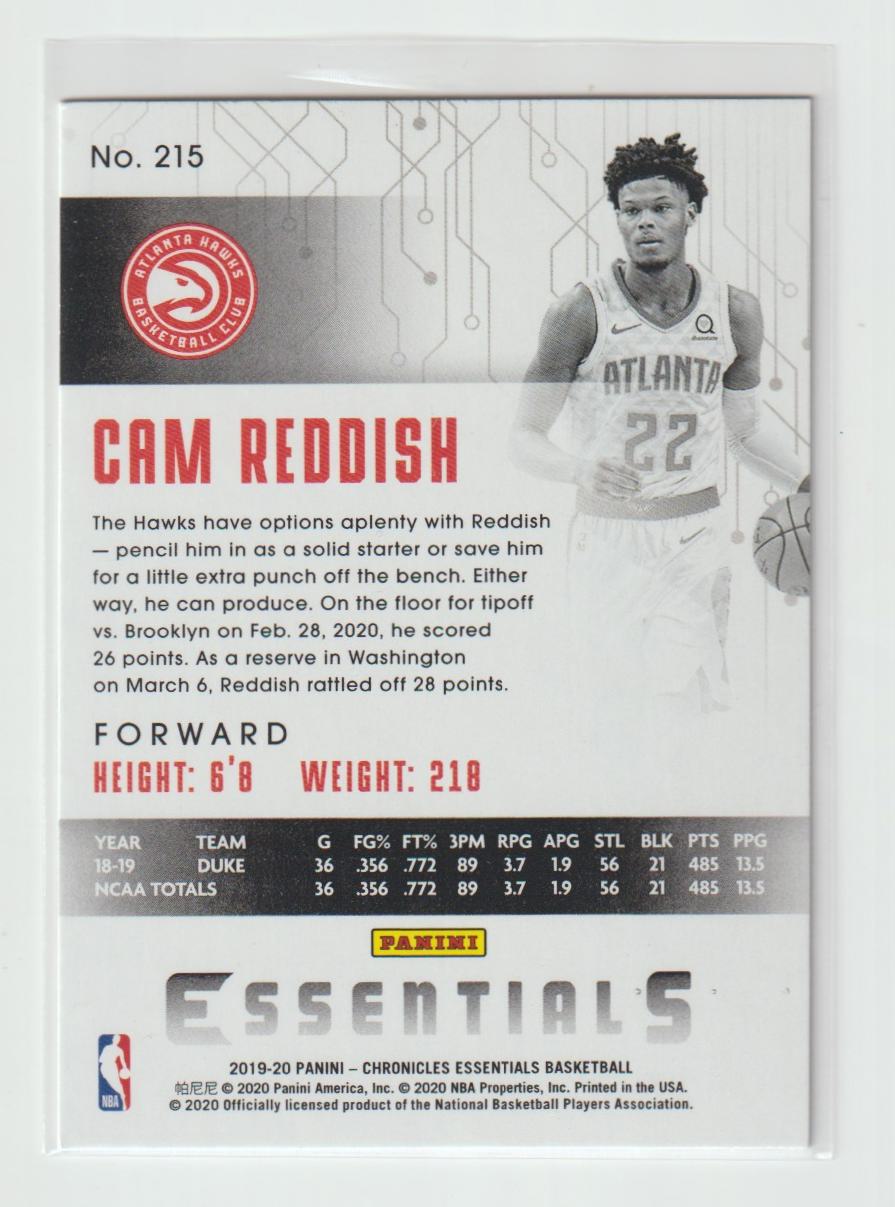 215 Cam Reddish - Atlanta Hawks Pink