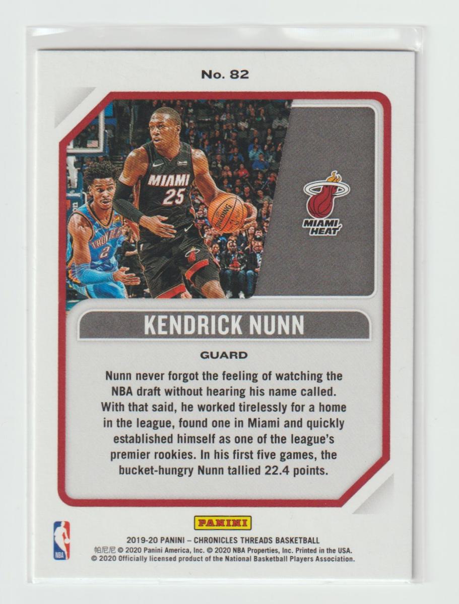 082 Kendrick Nunn - Miami Heat Pink