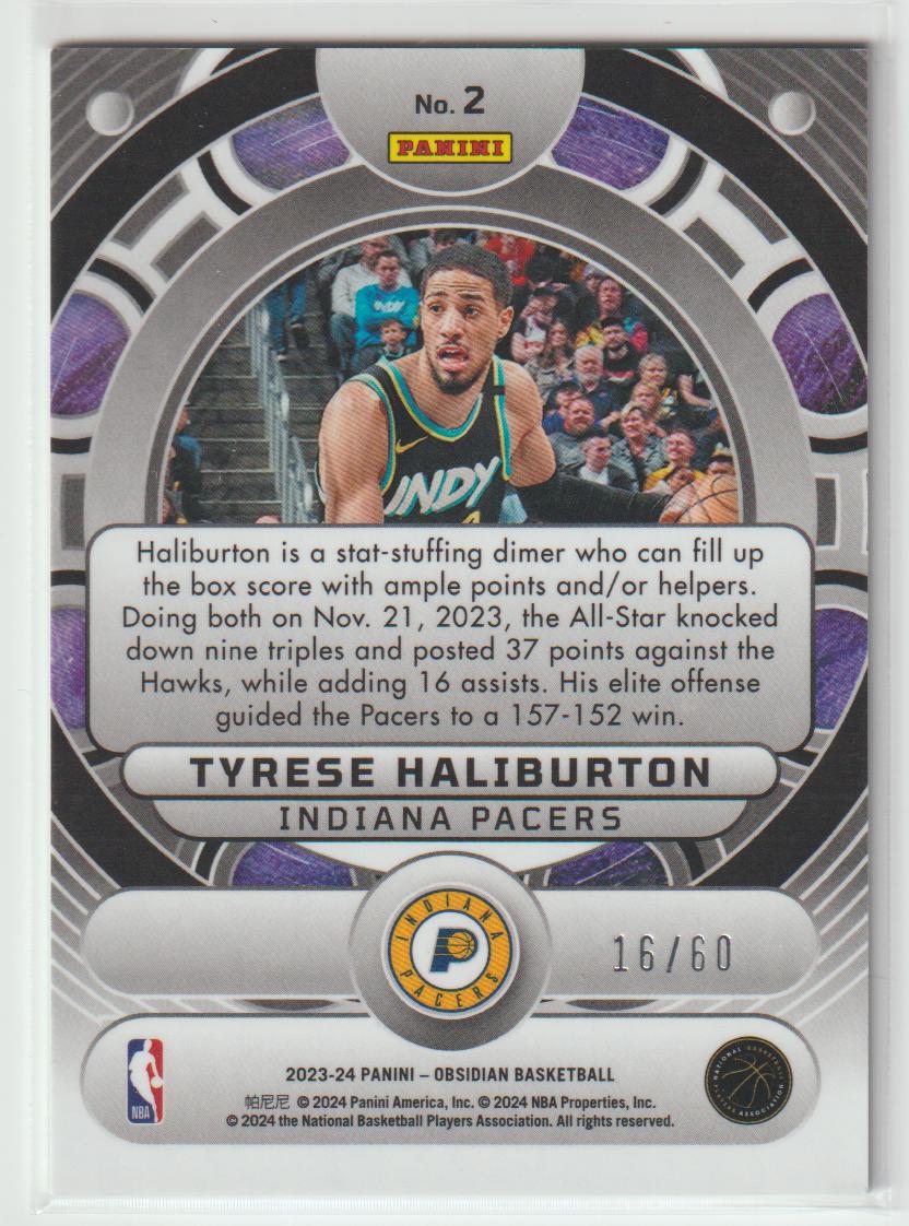 Orbital 002 Tyrese Haliburton Indiana Pacers Reggae Flood 16/60